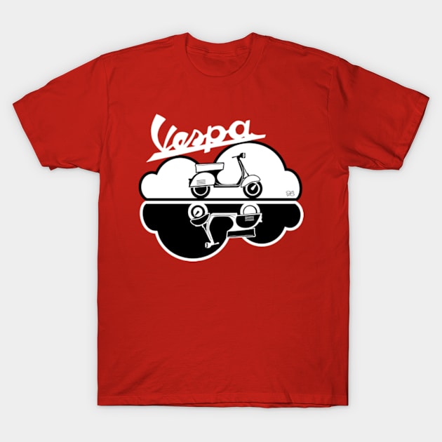 Vespa yin yang T-Shirt by sisidsi